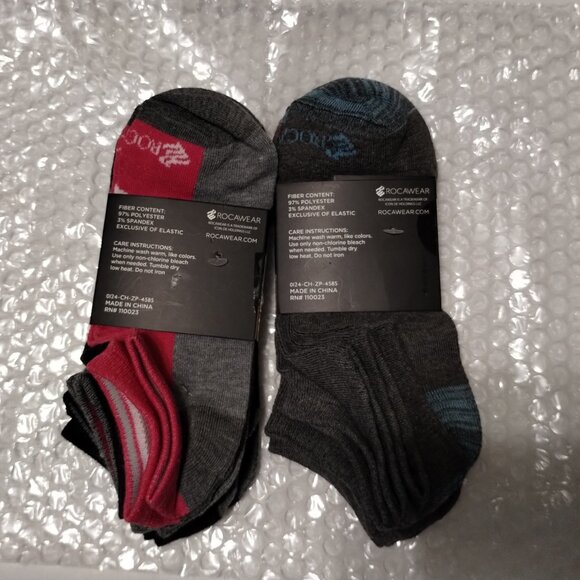 10 PAIRS OF WOMENS ROCAWEAR LOW CUT SOCK-2 PACKS W/ 5 SOCKS EACH - Picture 2 of 4